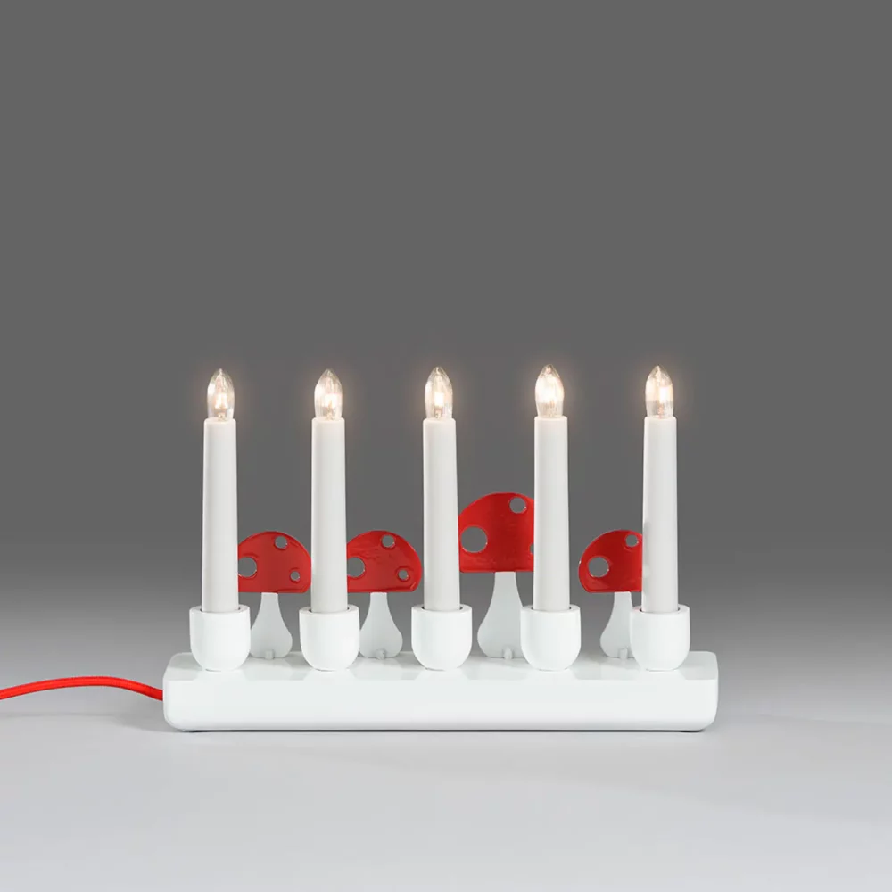 Adventsljusstake 5L Svampar - Gnosjö Konstsmide 2499-225Tr Lampbutik I Centrala Göteborg - Lighty