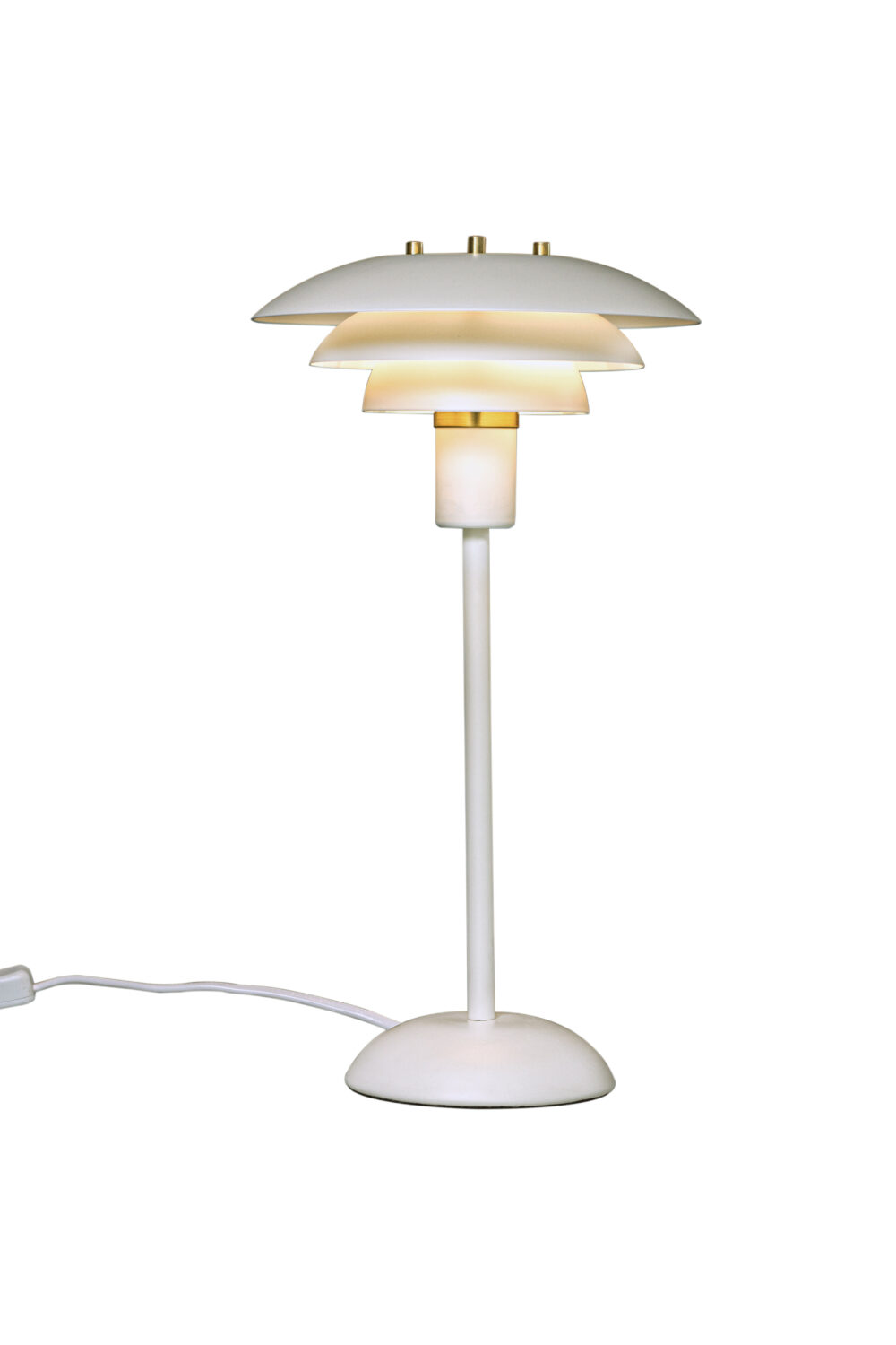 Epsilon Bordslampa Liten Vit E14, Detaljer I Krom &Amp; Mässing Aneta Lighting 18318-01 Lampbutik I Centrala Göteborg - Lighty