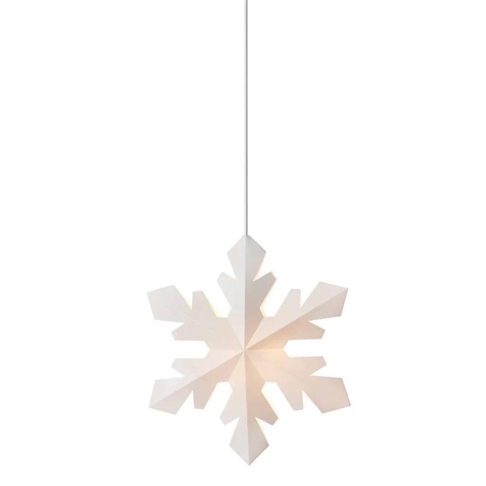 Snowflake, Medium, Vit, Inkl. Vit Sladd - Le Klint Le Klint 81342K Lampbutik I Centrala Göteborg - Lighty